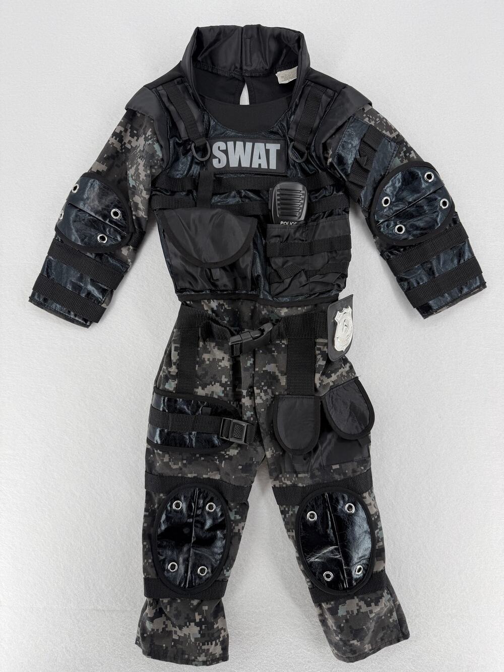Teetot Kids SWAT Team Costume Urban Camo Tactical Jumpsuit Police Halloween